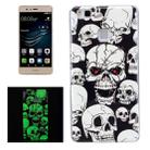 For Huawei P9 Lite Noctilucent Red Eye Ghost Pattern IMD Workmanship Soft TPU Back Cover Case - 1