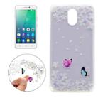 For Lenovo VIBE P1m Variegated Butterflies Pattern Transparent Soft TPU Protective Back Cover Case - 1