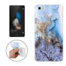 For Huawei  P8 Lite Marble Pattern Soft TPU Protective Case - 1