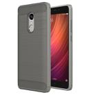 For Xiaomi  Redmi Note 4X Brushed Carbon Fiber Texture Shockproof TPU Protective Case (Grey) - 1
