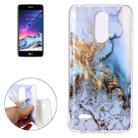 For LG K8 (2017) (EU Version) Blue Marble Pattern TPU Shockproof Protective Back Cover Case - 1