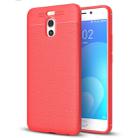 For Meizu  M6 Note Litchi Texture Soft TPU Anti-skip Protective Cover Back Case (Red) - 1