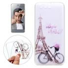 For Huawei  Honor 9 Tower and Bicycle Pattern Ultra-thin TPU Soft  Protective Case - 1