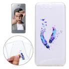 For Huawei  Honor 9 Feather Pattern Ultra-thin TPU Soft  Protective Case - 1