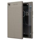 For Sony Xperia XA1 Ultra Litchi Texture TPU Protective Back Cover Case(Grey) - 1
