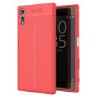 For Sony Xperia XZ / XZs Litchi Texture TPU Protective Back Cover Case(Red) - 1