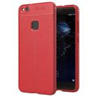 For Huawei P10 Lite Litchi Texture TPU Protective Back Cover Case (Red) - 1