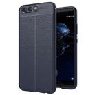 For Huawei P10 Plus Litchi Texture TPU Protective Back Cover Case (navy) - 1