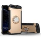 For Huawei P10 Plus Magnetic 360 Degree Rotation Ring Armor Protective Case(Gold) - 1