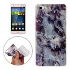 For Huawei P8 Lite Brown Granite Marbling Pattern Soft TPU Protective Back Cover Case - 1