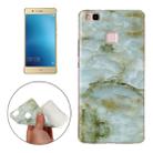 For Huawei P9 Lite Green Marbling Pattern Soft TPU Protective Back Cover Case - 1