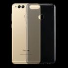 For Huawei Honor Play 7X 0.75mm Ultra-thin Transparent TPU Protective Case(Transparent) - 1