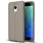 For Meizu  M5 Note Litchi Texture Soft TPU Protective Case(Grey) - 1