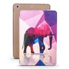 Elephant Pattern Horizontal Flip PU Leather Case for iPad mini 3 / 2 / 1, with Three-folding Holder & Honeycomb TPU Cover - 1