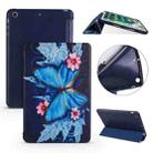 Butterflies Pattern Horizontal Flip PU Leather Case for iPad mini 3 / 2 / 1, with Three-folding Holder & Honeycomb TPU Cover - 1