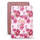 Flamingo Pattern Horizontal Flip PU Leather Case for iPad mini 3 / 2 / 1, with Three-folding Holder & Honeycomb TPU Cover - 1