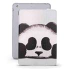 Panda Pattern Horizontal Flip PU Leather Case for iPad mini 3 / 2 / 1, with Three-folding Holder & Honeycomb TPU Cover - 1