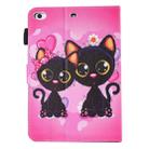 For iPad mini 4 / 3 / 2 / 1 Painting Two Cats Pattern Horizontal Flip Leather Case with Holder & Wallet & Card Slots & Pen Slot - 3