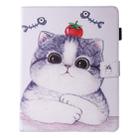 For iPad mini 4 / 3 / 2 / 1 Painting Tomato and Cat Pattern Horizontal Flip Leather Case with Holder & Wallet & Card Slots & Pen Slot - 2