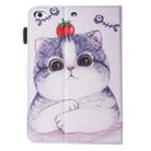 For iPad mini 4 / 3 / 2 / 1 Painting Tomato and Cat Pattern Horizontal Flip Leather Case with Holder & Wallet & Card Slots & Pen Slot - 3