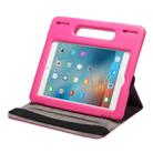 For iPad mini 4 / 3 / 2 / 1 7.9 inch 360 Degree Rotation Leather Case + Removable EVA Bumper Protective Cover with Handle & 3 Gears Holder & Sleep / Wake-up(Magenta) - 1