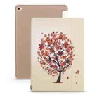 Maple Pattern Horizontal Flip PU Leather Case for iPad mini 4, with Three-folding Holder & Honeycomb TPU Cover - 1