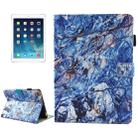 For iPad mini 4 / mini 3 / mini 2 / mini Universal Blue Marble Pattern Horizontal Flip Leather Protective Case with Holder & Card Slots & Sleep - 1