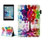 For iPad mini 4 / 3 / 2 / 1 Butterfly Tree Pattern Horizontal Flip Leather Case with Holder & Wallet & Card Slots & Sleep / Wake-up Function & Pen Slot - 1