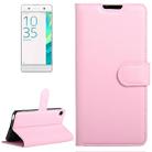 Litchi Texture Horizontal Flip Leather Case with Holder & Card Slots & Wallet for Sony Xperia XA(Pink) - 1