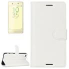 Litchi Texture Horizontal Flip Leather Case with Holder & Card Slots & Wallet for Sony Xperia X Performance(White) - 1