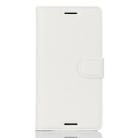 Litchi Texture Horizontal Flip Leather Case with Holder & Card Slots & Wallet for Sony Xperia X Performance(White) - 2