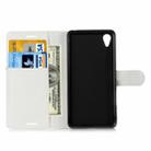 Litchi Texture Horizontal Flip Leather Case with Holder & Card Slots & Wallet for Sony Xperia X Performance(White) - 4