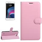For LG X5 Litchi Texture Horizontal Flip Leather Case with Holder & Card Slots & Wallet(Pink) - 1