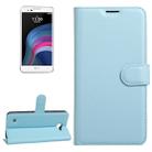 For LG X5 Litchi Texture Horizontal Flip Leather Case with Holder & Card Slots & Wallet(Blue) - 1