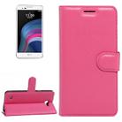 For LG X5 Litchi Texture Horizontal Flip Leather Case with Holder & Card Slots & Wallet(Magenta) - 1