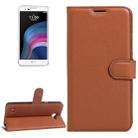 For LG X5 Litchi Texture Horizontal Flip Leather Case with Holder & Card Slots & Wallet(Brown) - 1