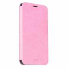 MOFI for OPPO R9 Plus Crazy Horse Texture Horizontal Flip Leather Case with Holder(Pink) - 1