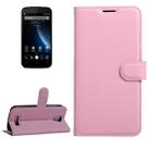 For DOOGEE X3 Litchi Texture Horizontal Flip Leather Case with Magnetic Buckle & Holder & Card Slots & Wallet(Pink) - 1