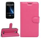 For DOOGEE X3 Litchi Texture Horizontal Flip Leather Case with Magnetic Buckle & Holder & Card Slots & Wallet(Magenta) - 1