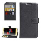 For ZTE A910 Litchi Texture Horizontal Flip PU Leather Case with Holder & Card Slots & Wallet(Black) - 1