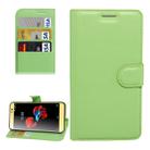 For ZTE A910 Litchi Texture Horizontal Flip PU Leather Case with Holder & Card Slots & Wallet(Green) - 1