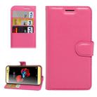 For ZTE A910 Litchi Texture Horizontal Flip PU Leather Case with Holder & Card Slots & Wallet(Magenta) - 1