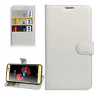 For ZTE A910 Litchi Texture Horizontal Flip PU Leather Case with Holder & Card Slots & Wallet(White) - 1