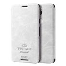 MOFI VINTAGE for Google Nexus 5X Crazy Horse Texture Horizontal Flip Leather Case with Card Slot & Holder(White) - 1