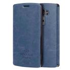 MOFI VINTAGE for LG G4 Crazy Horse Texture Horizontal Flip Leather Case with Card Slot & Holder(Dark Blue) - 1