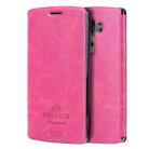 MOFI VINTAGE for LG G4 Crazy Horse Texture Horizontal Flip Leather Case with Card Slot & Holder(Magenta) - 1