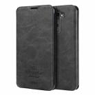 MOFI VINTAGE for LG Stylus 2 / K520 Crazy Horse Texture Horizontal Flip Leather Case with Card Slot & Holder(Black) - 1