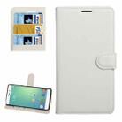 For ASUS Zenfone Pegasus 3 Litchi Texture Horizontal Flip Leather Case with Holder & Card Slots & Wallet(White) - 1