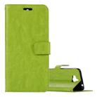 For Huawei  Y5 (2017) Crazy Horse Texture Horizontal Flip Leather Case with Holder & Card Slots & Wallet & Photo Frame (Green) - 1