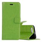 For Huawei  Honor 9 Crazy Horse Texture Horizontal Flip Leather Case with Holder & Card Slots & Wallet & Photo Frame (Green) - 1